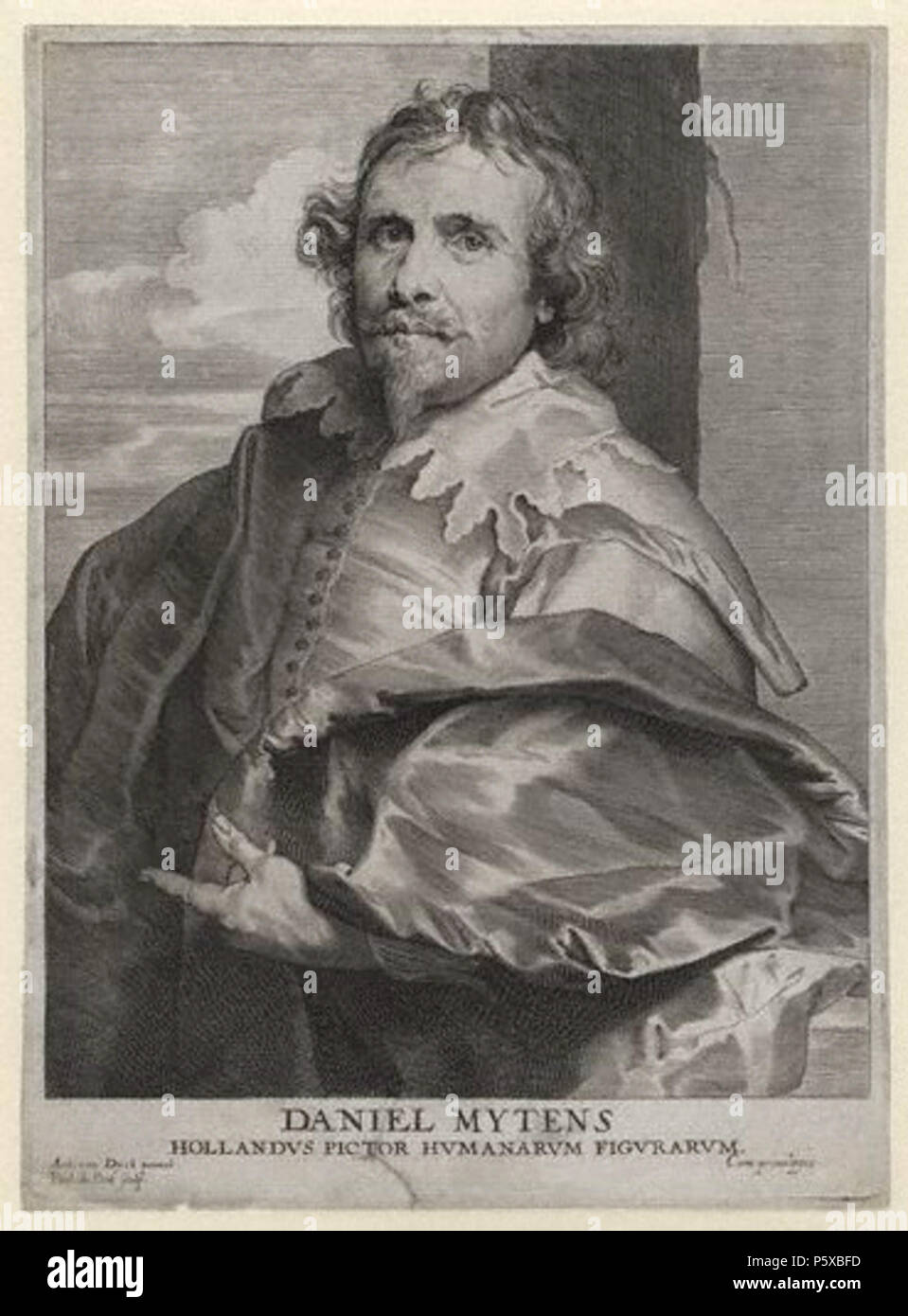 Durch; nach Paulus Pontius; Sir Anthonis van Dyck, Drucken, ca. 1640 410 Daniel Mytens Stockfoto