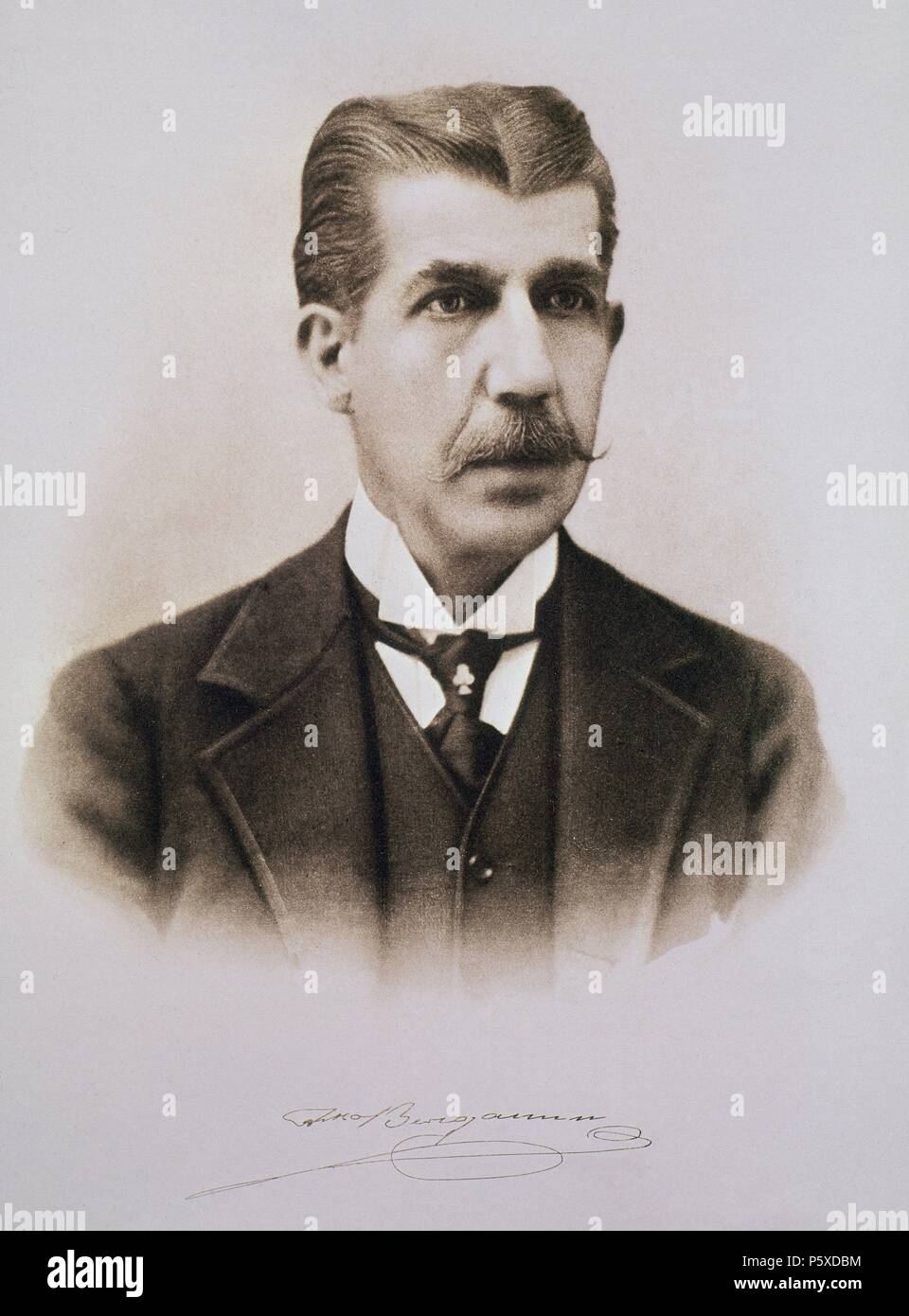 FRANCISCO BERGAMIN (1855-1937) ABOGADO Y POLITISCH ESPAÑOL. Lage: Biblioteca Nacional - COLECCION, MADRID, SPANIEN. Stockfoto