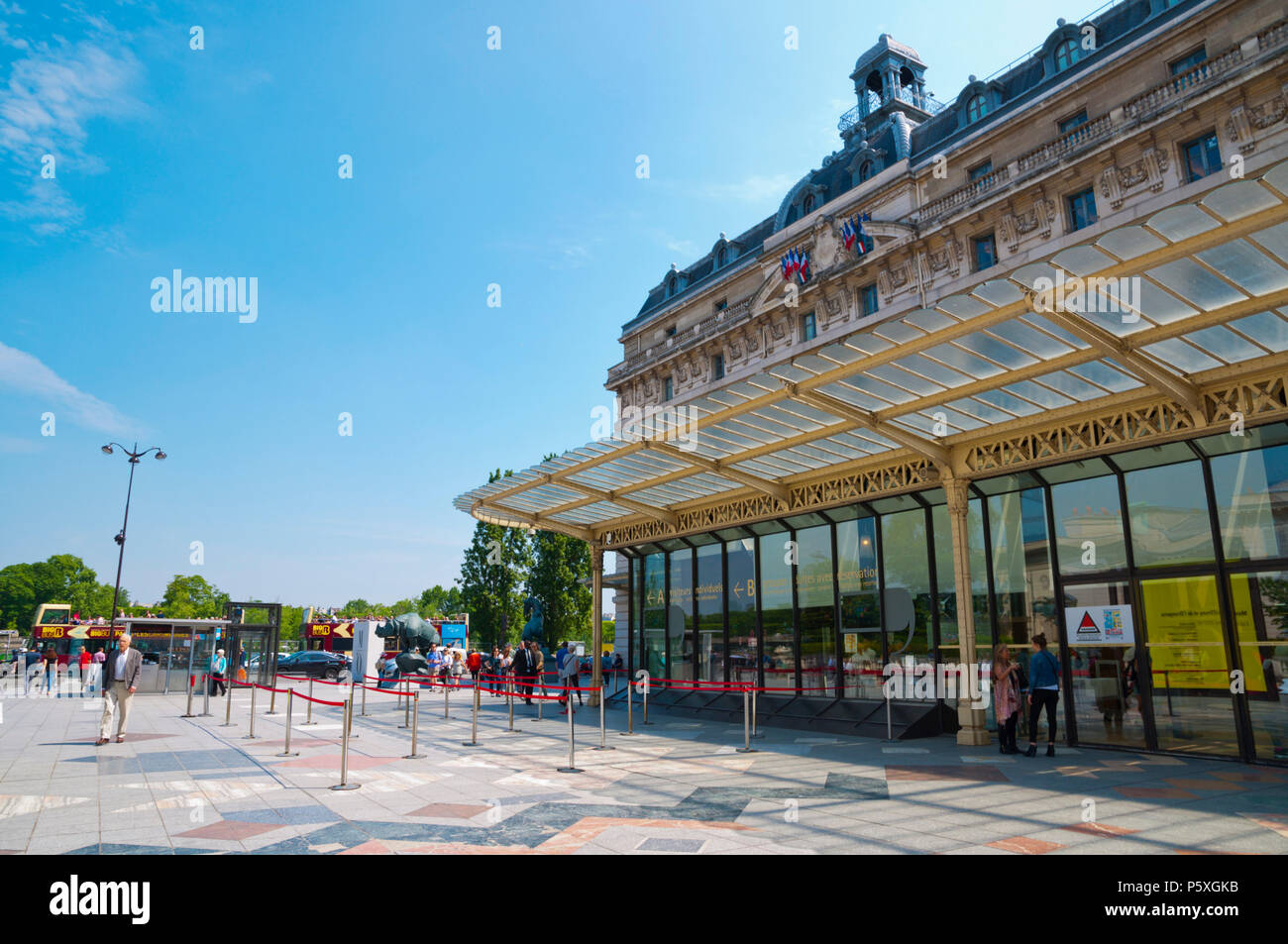 Gare Musee d'Orsay, St Germain des Prés, Left Bank, Paris, Frankreich Stockfoto