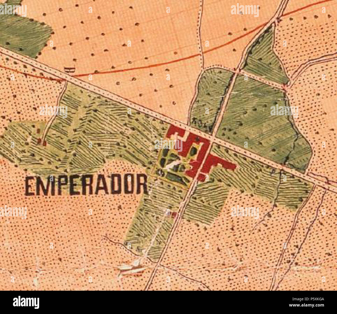 508 Emperador (Valencia, Valencia); de 1883 Stockfoto