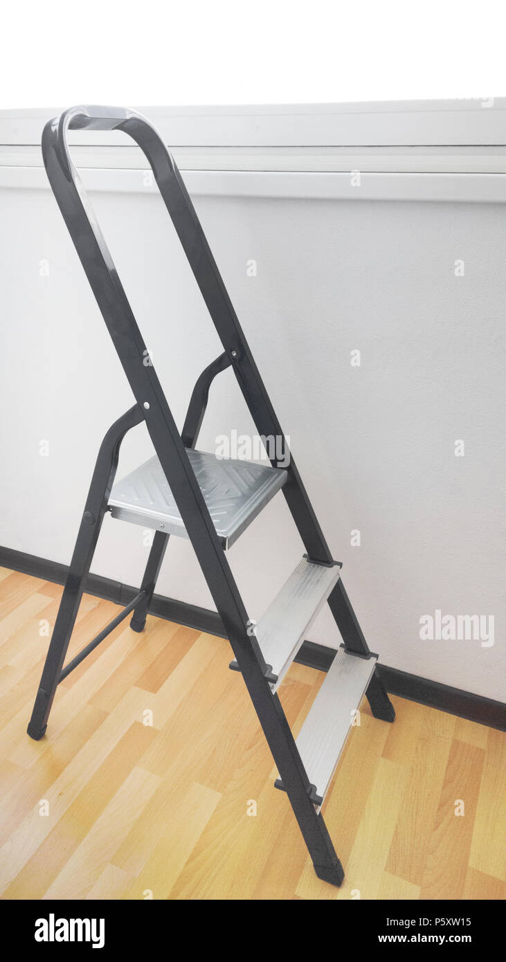 Die klappbare Treppe Stockfoto