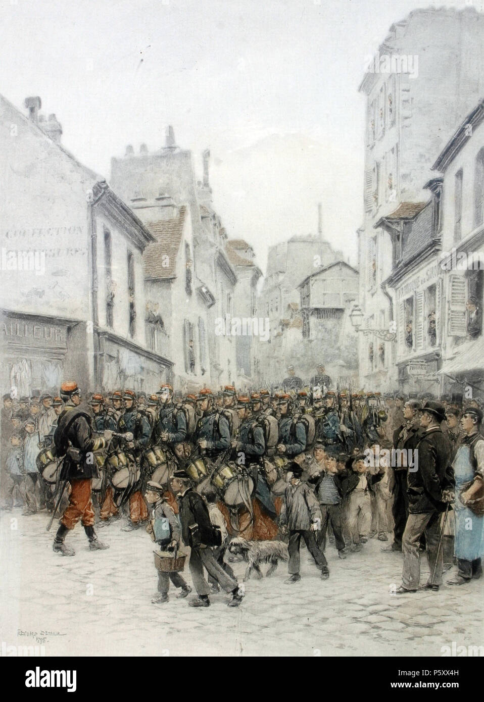 N/A. Drucken von Edouard Detaille (1848-1912). 1885. Édouard Detaille (1848-1912) Alternative Namen Jean-Baptiste-Édouard Detaille Beschreibung Französische Maler Geburtsdatum / Tod vom 5. Oktober 1848 vom 23. Dezember 1912 / 24 Dezember 1912 Ort der Geburt / Todes Paris Paris arbeiten Zeitraum Français: Seconde moitiée du XIXe siècle Authority control: Q 724148 VIAF: 51712915 ISNI: 0000 0001 21327238 ULAN: 500014480 LCCN: n 92096035 WGA: DETAILLE, Jean Baptiste Edouard WorldCat 493 Edouard Detaille, 01. Stockfoto