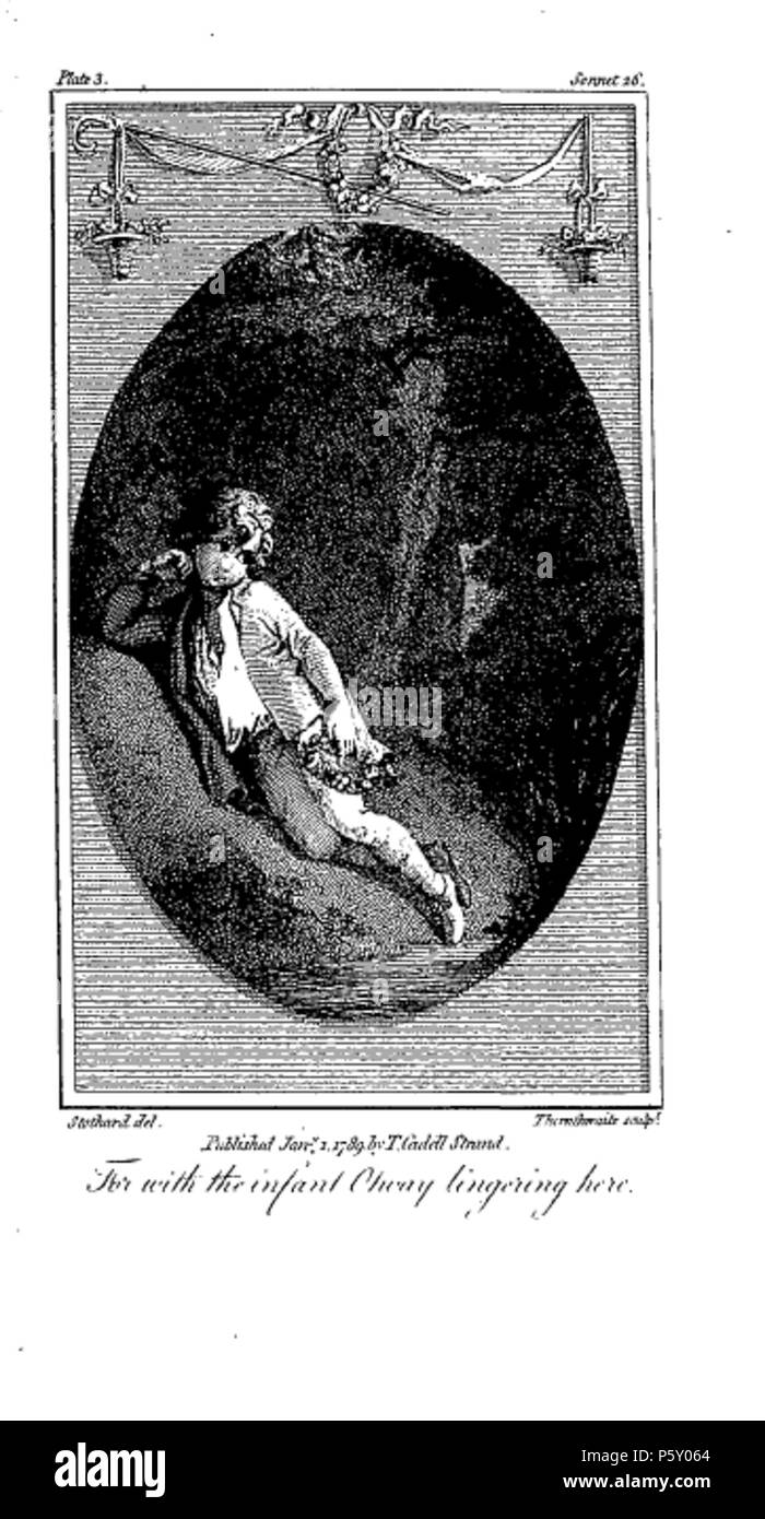 503 ElegiacSonnetsInfantOtway Stockfoto