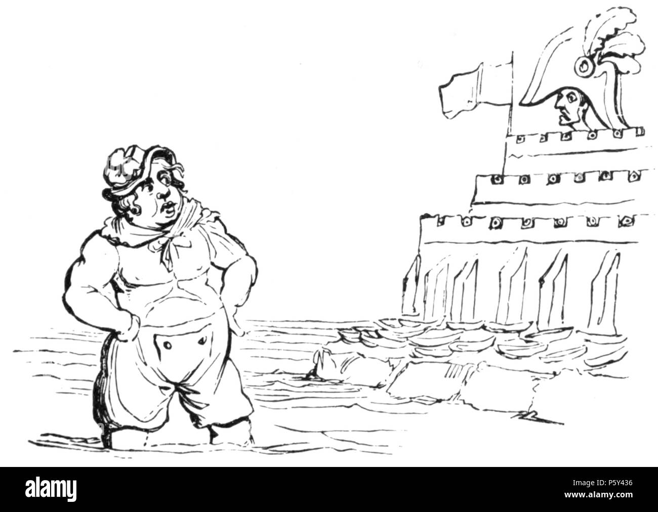 515 englischen Karikaturisten, 1893 - gillray Boney 2 Stockfoto