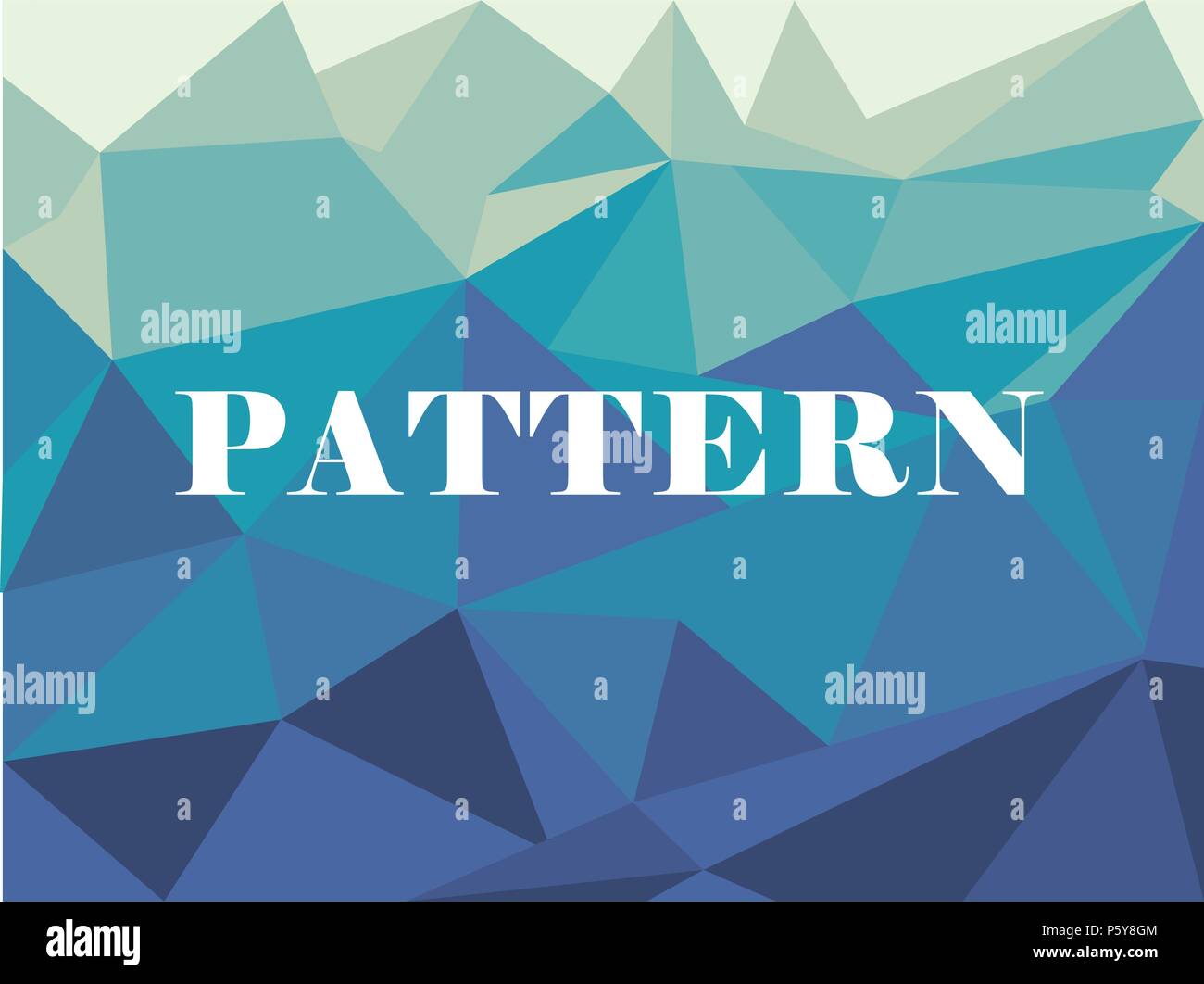 Blau Weiß polygonalen Mosaik Hintergrund Stock Vektor