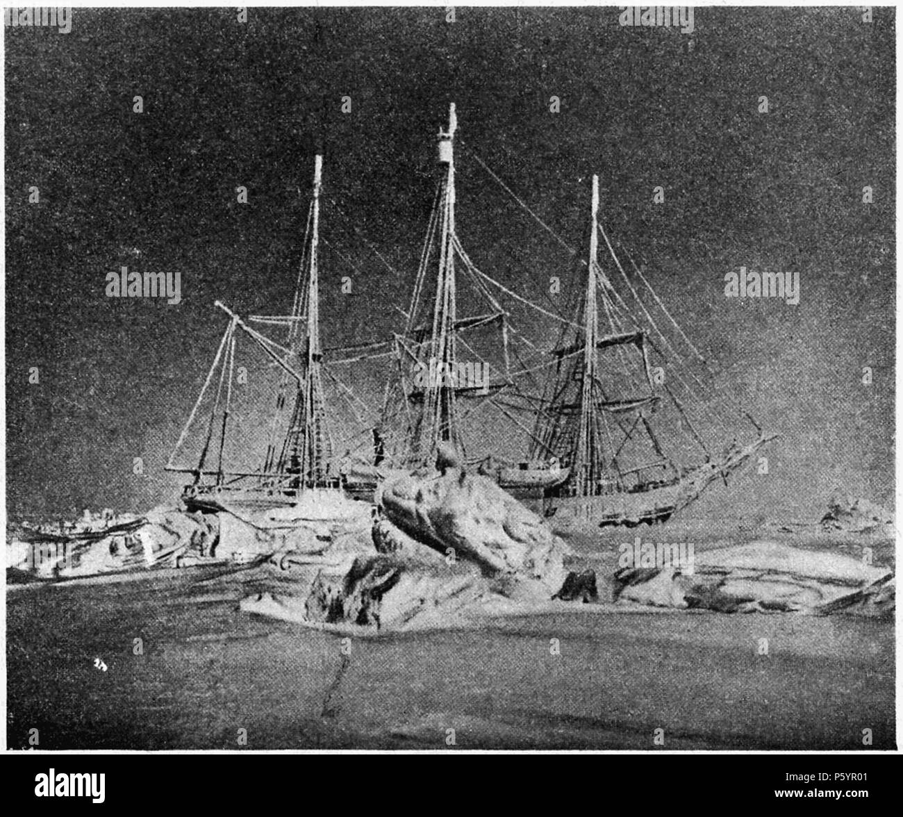 401 D 304 - La belgica Hebeln dans les Glaces de l'antarctique-Liv 4 - CH 01. Stockfoto