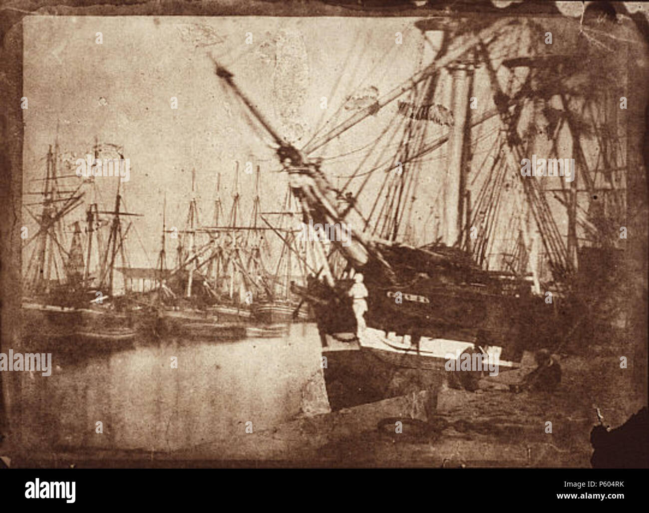N/A. Englisch: Leith Docks mit dem Schiff "Cockburn' gebunden. ca. 1845. Hill & Adamson Alternative Namen von Hill und Adamson Beschreibung schottischen Photo Studio. Partnerschaft von David Octavius Hill und Robert Adamson Arbeit Periode zwischen 1843 und 1848 Arbeiten Ort Rock House auf dem Calton Hill, Edinburgh, Schottland Authority control: Q 3678920 VIAF: 127745730 ULAN: 500041217 397 D.O. Hill Edinburgh Stockfoto