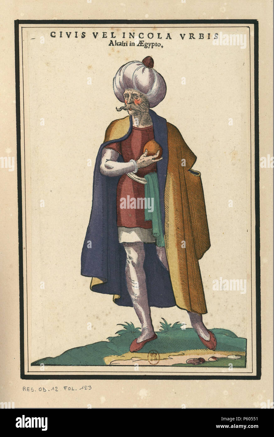 518 Ensemble de gravures Kostüme de de Turquie du XVIe siècle. f112 Stockfoto