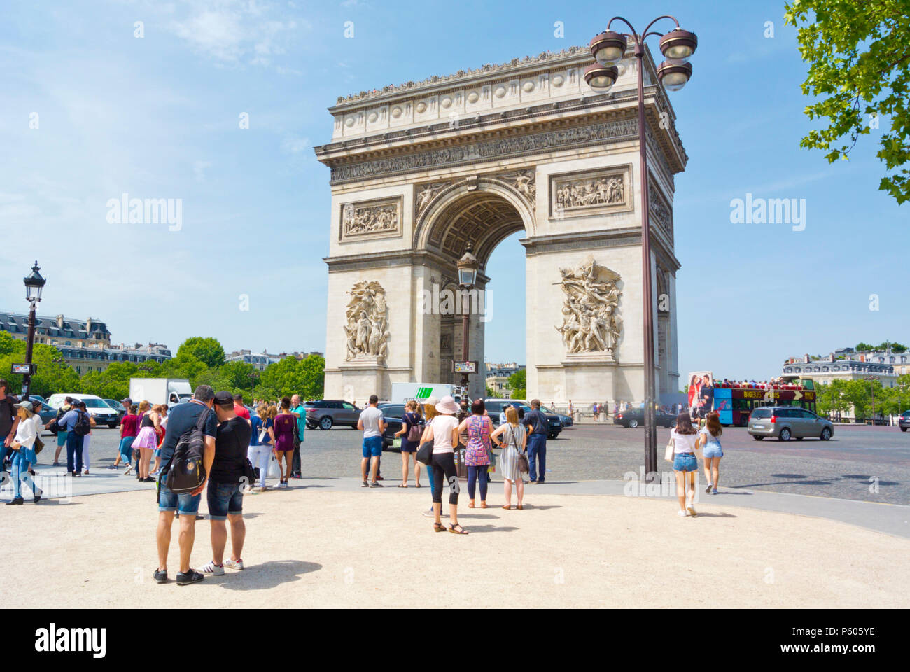 Arc de Triomphe de l'Etoile, Place Charles de Gaulle, Paris, Frankreich Stockfoto