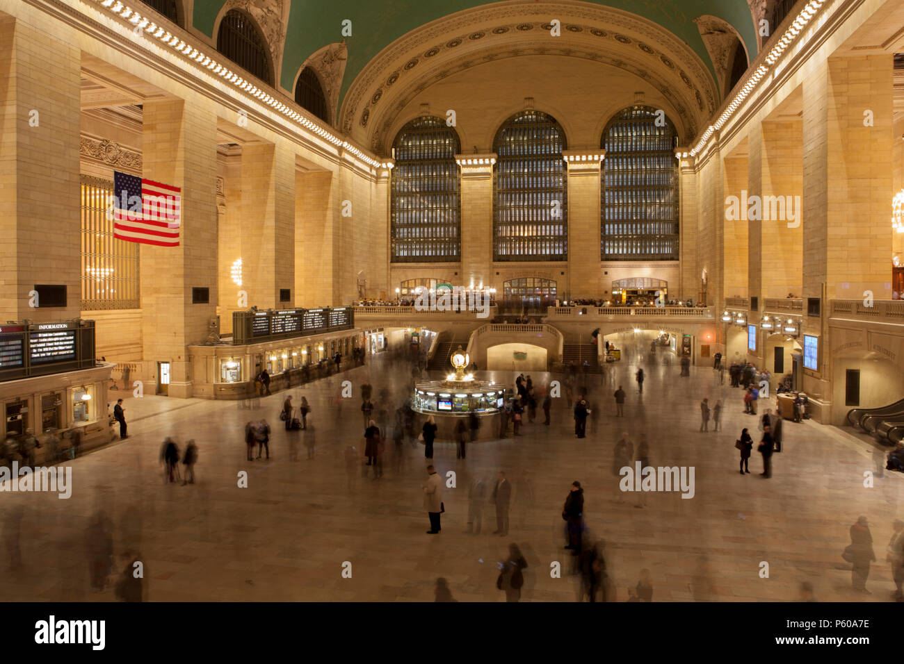 Die Halle der Grand Central Station oder Terminal One New York Städte am meisten besuchten touristischen Ziele Stockfoto