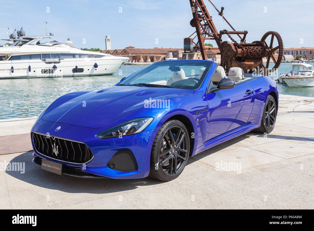 Maserati Gran Cabrio MC 2018, auf Anzeige Arsenale, Venedig, Italien während der Veranstaltung zum 50-jährigen Jubiläum für Princess Yachten, für die Sie ein Sponsor Stockfoto