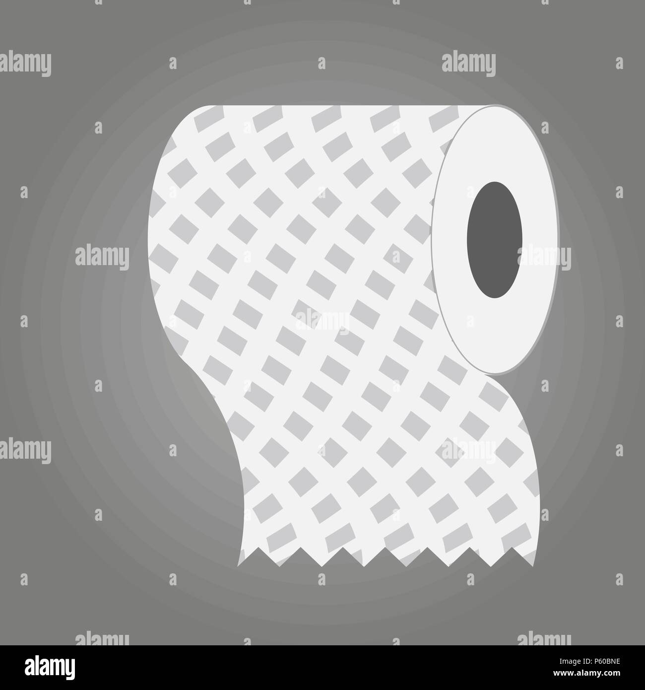 Rolle Toilettenpapier Isometrics. Spezielles Papier zum Abwischen. Papier Produkt in sanitäre und hygienische Zwecke verwendet. Eps 10. Stock Vektor