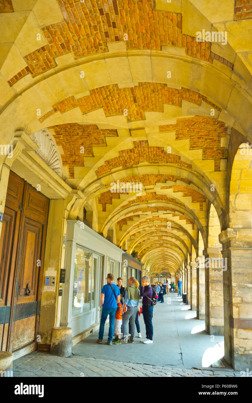 Platzieren des Vosges, Le Marais, Paris, Frankreich Stockfoto