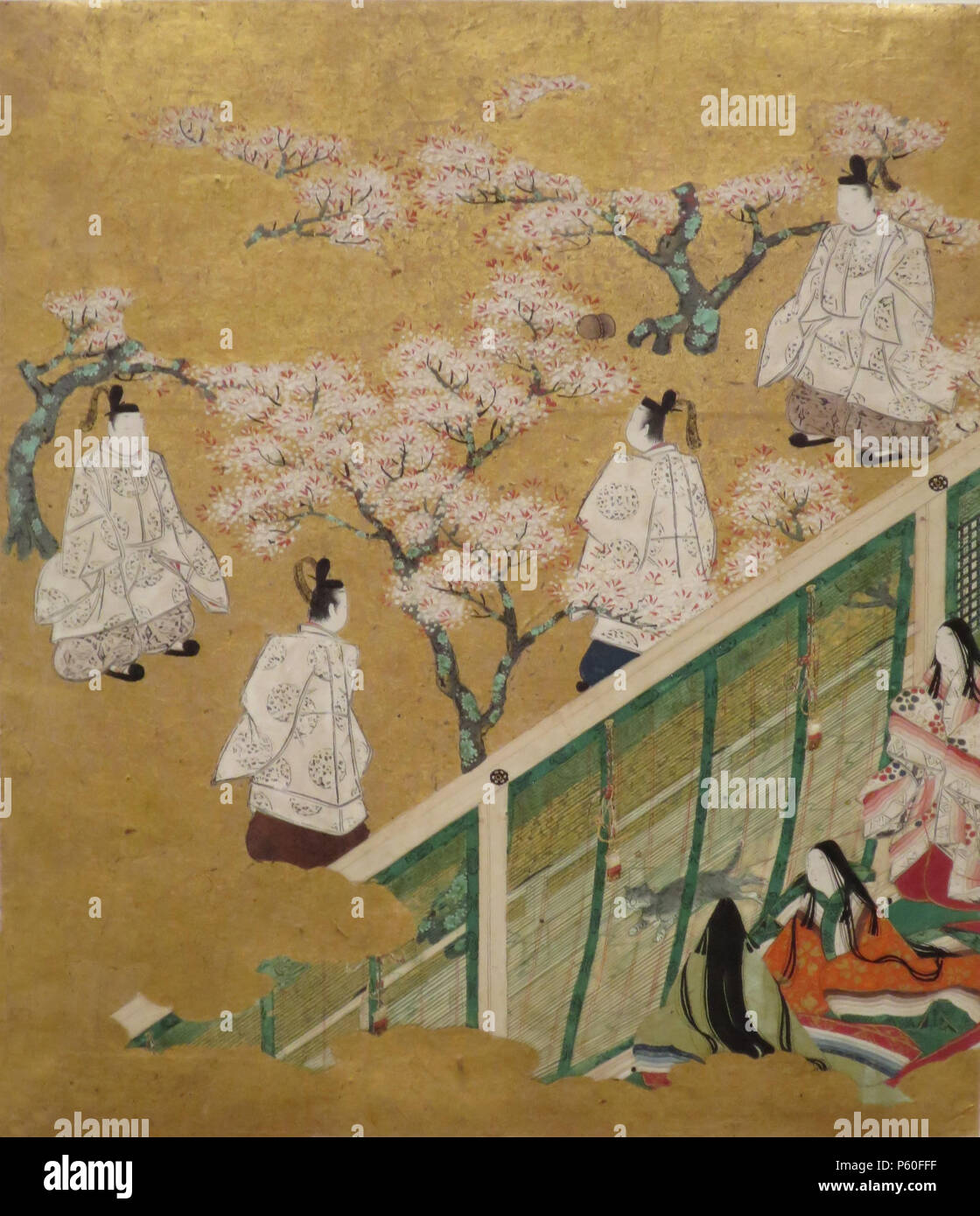 N/A. Englisch: Episode aus Kapitel 34 (neue Kräuter) aus der Serie Die Geschichte von Genji, anonym, 18. Jahrhundert japanischer, Tusche und Farben auf Papier, Honolulu Museum der Kunst, den Beitritt 6999.4. 18. Anonym 520 Episode aus Kapitel 34 aus der Serie "Die Geschichte von Genji", anonymen japanischen Malerei aus dem 18. Jahrhundert, Honolulu Museum der Kunst Stockfoto