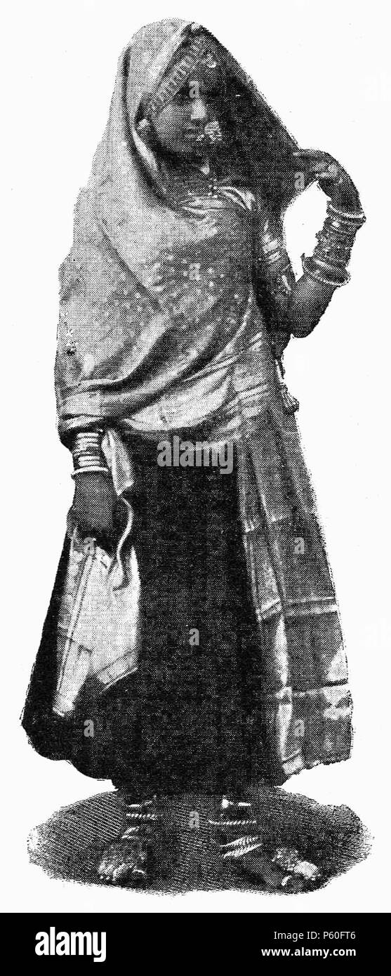 399 D 177-femme merwari-liv 2 - CH 12. Stockfoto