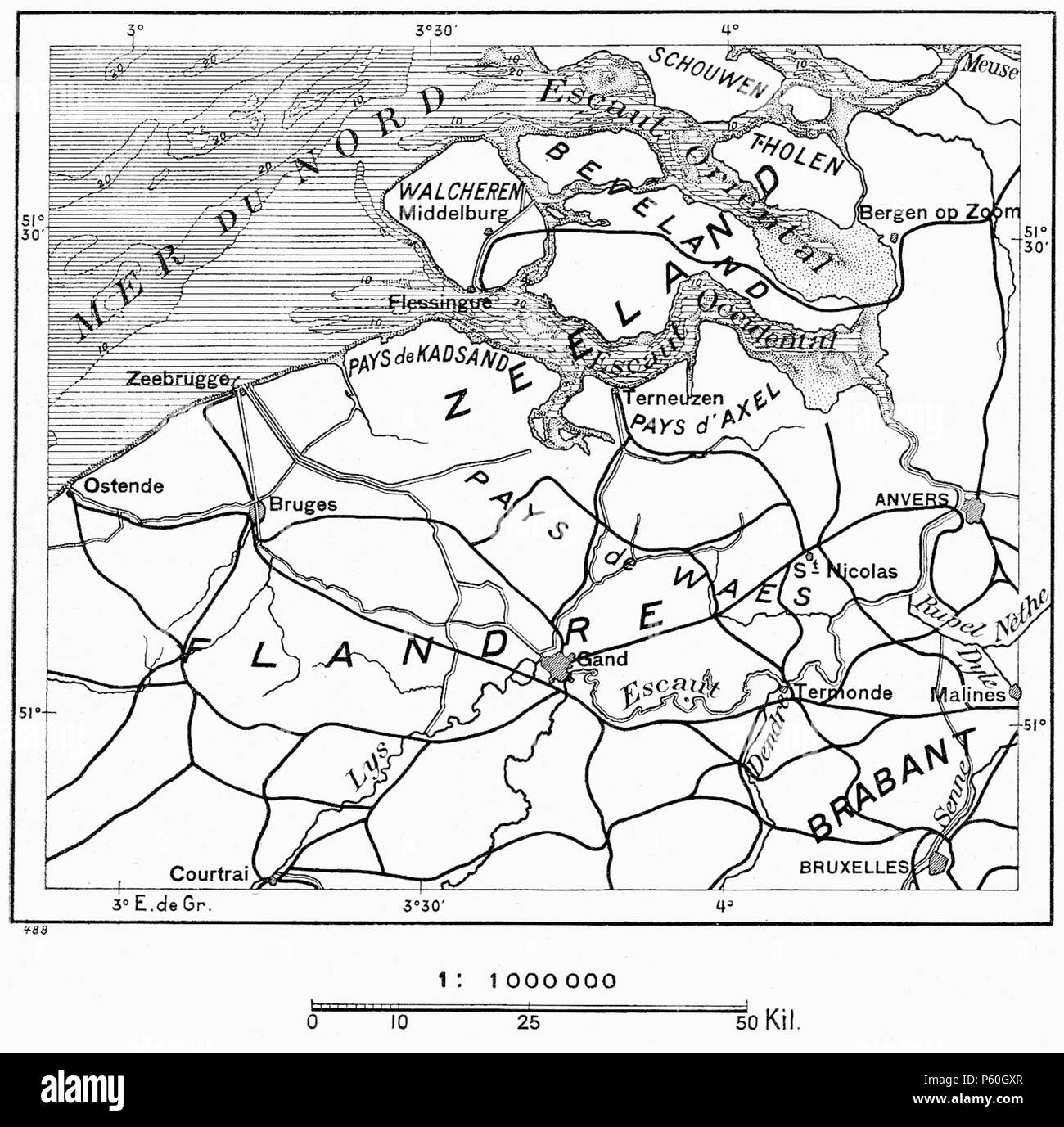 402 D355-N° 488. Un-Port d'Estuaire - Anvers et l'Escaut. - Liv 4-Ch 02 Stockfoto