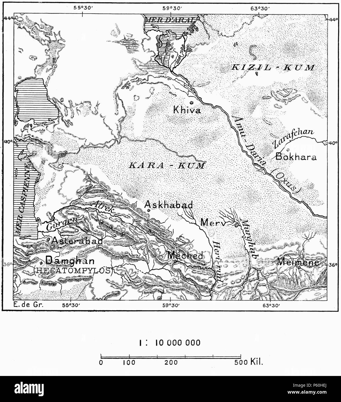 402 D403-zahlt-des-Turkmènes. -L2-Ch1 Stockfoto