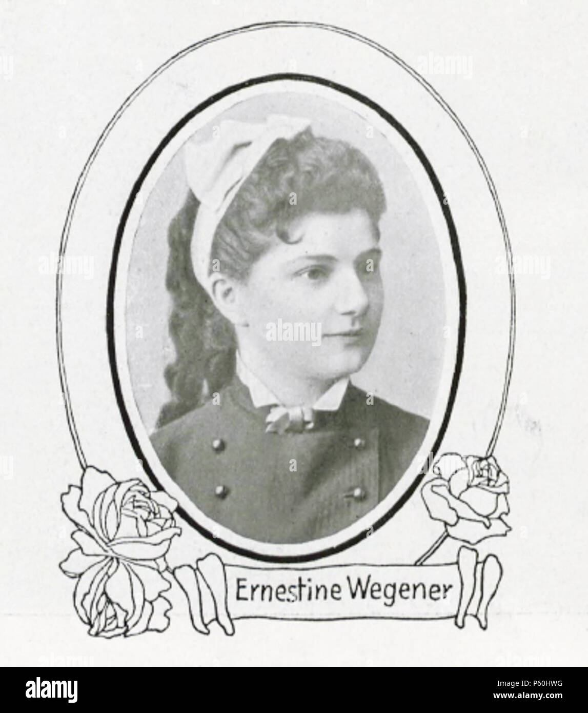 N/A. English: Ernestine Wegner (1854-1883), deutsche Sängerin und Theaterschauspielerin. Vor 1883. Unbekannter Fotograf der Epoche. 523 BerlLeben Ernestine Wegner (1904-11) Stockfoto