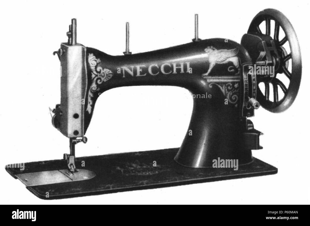 N/A. Italiano: Una delle prime Macchine per cucire domestiche Necchi, destinate Al Mercato Nazionale, anni Venti. 1920er-Jahre. Unbekannt 551 FedoraNecchi Stockfoto