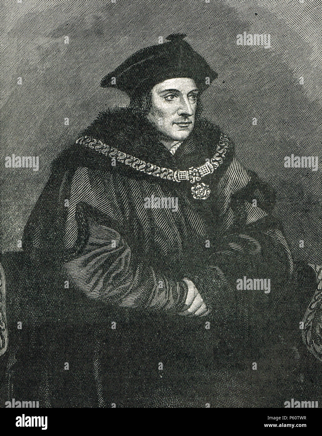 Sir Thomas More, Lord High Chancellor von England, Stadtrat, Heinrich VIII. Stockfoto