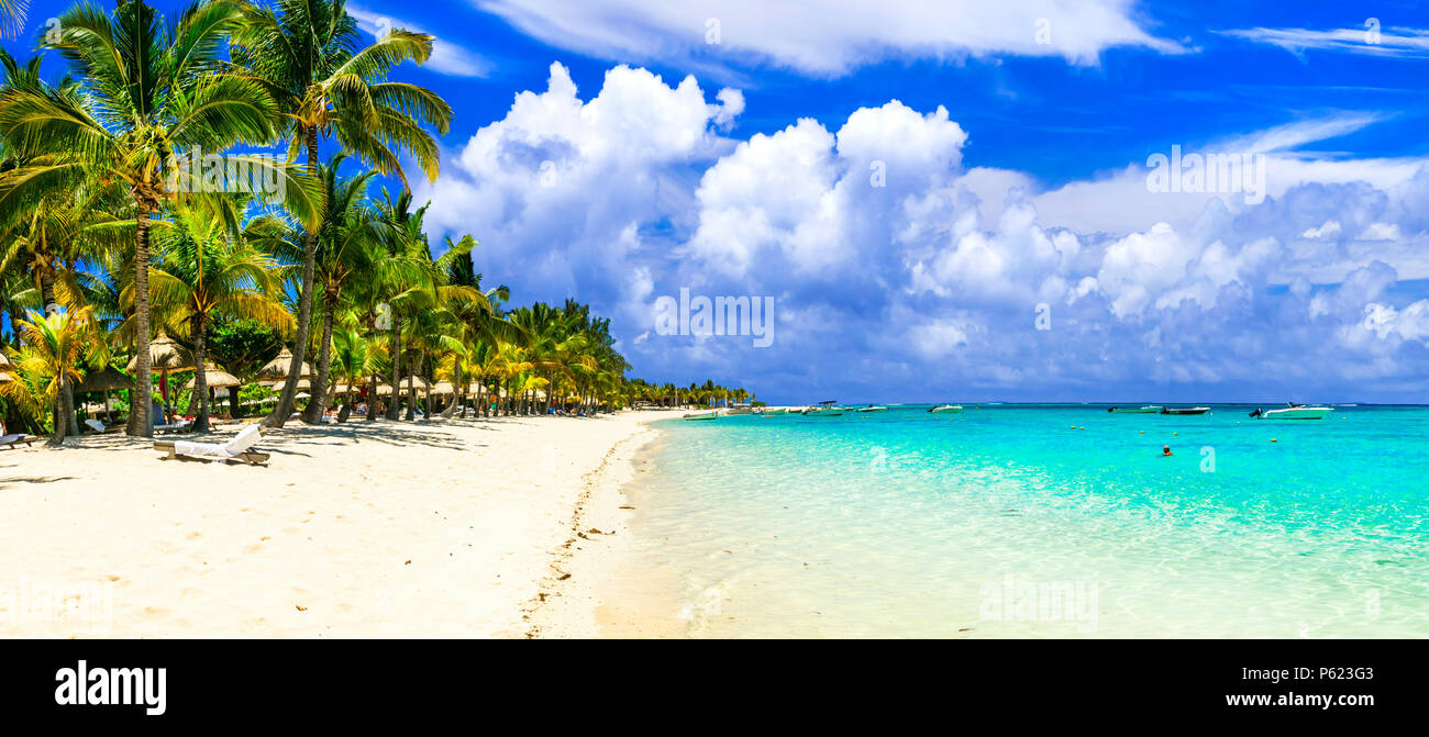 Schönen Strand von Mauritius. Stockfoto