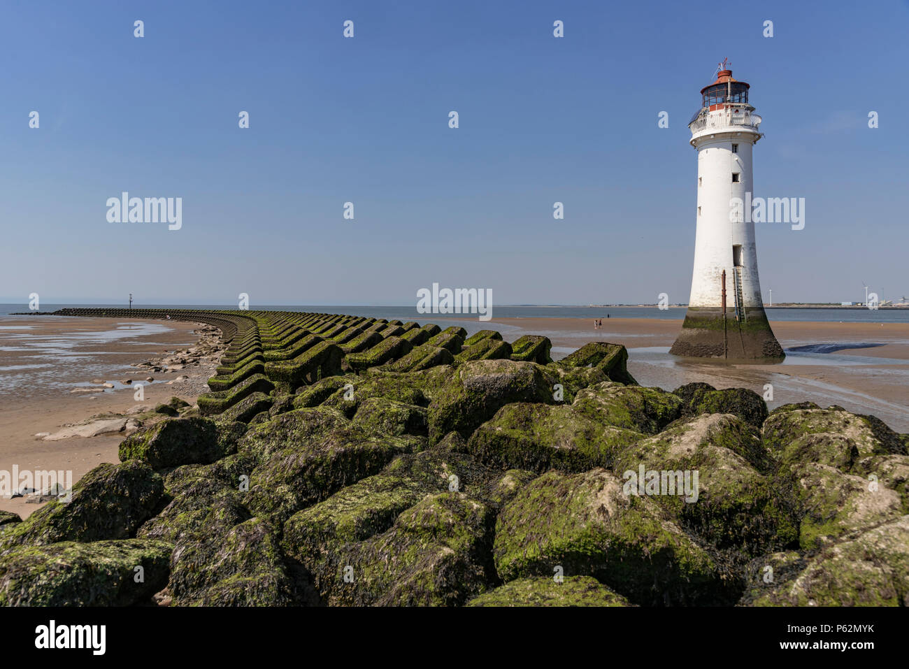 Barsch Rock New Brighton. North West England. Stockfoto