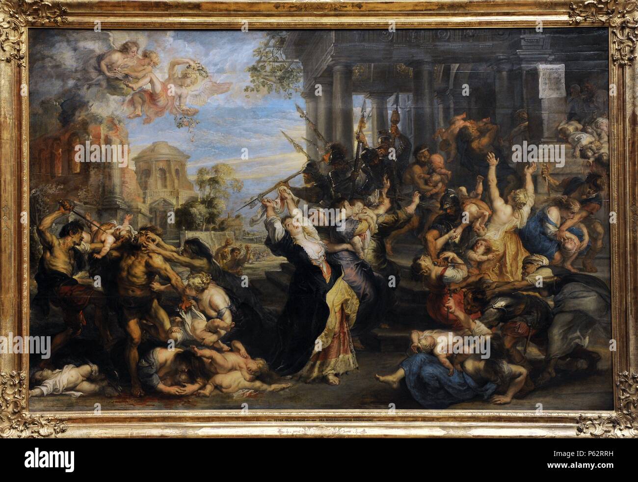 Peter Paul Rubens (1577-1640). Deutschland geborenen flämischen Barock Maler. Der Unschuldigen, 1635-40. Version Pinakothek. München. Deutschland. Stockfoto