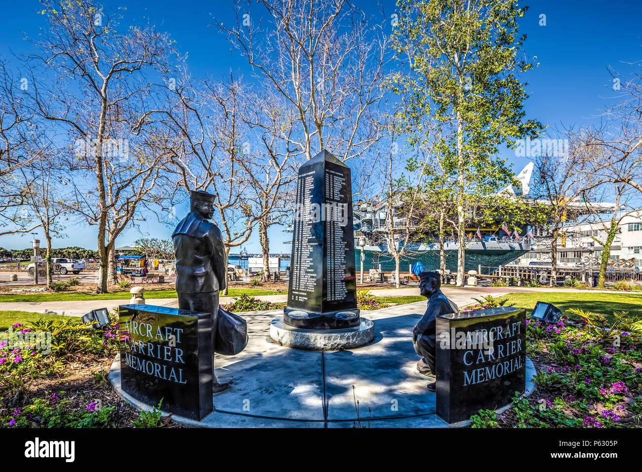 Veterans Memorial, San Diego Waterfront, kann uns Stockfoto