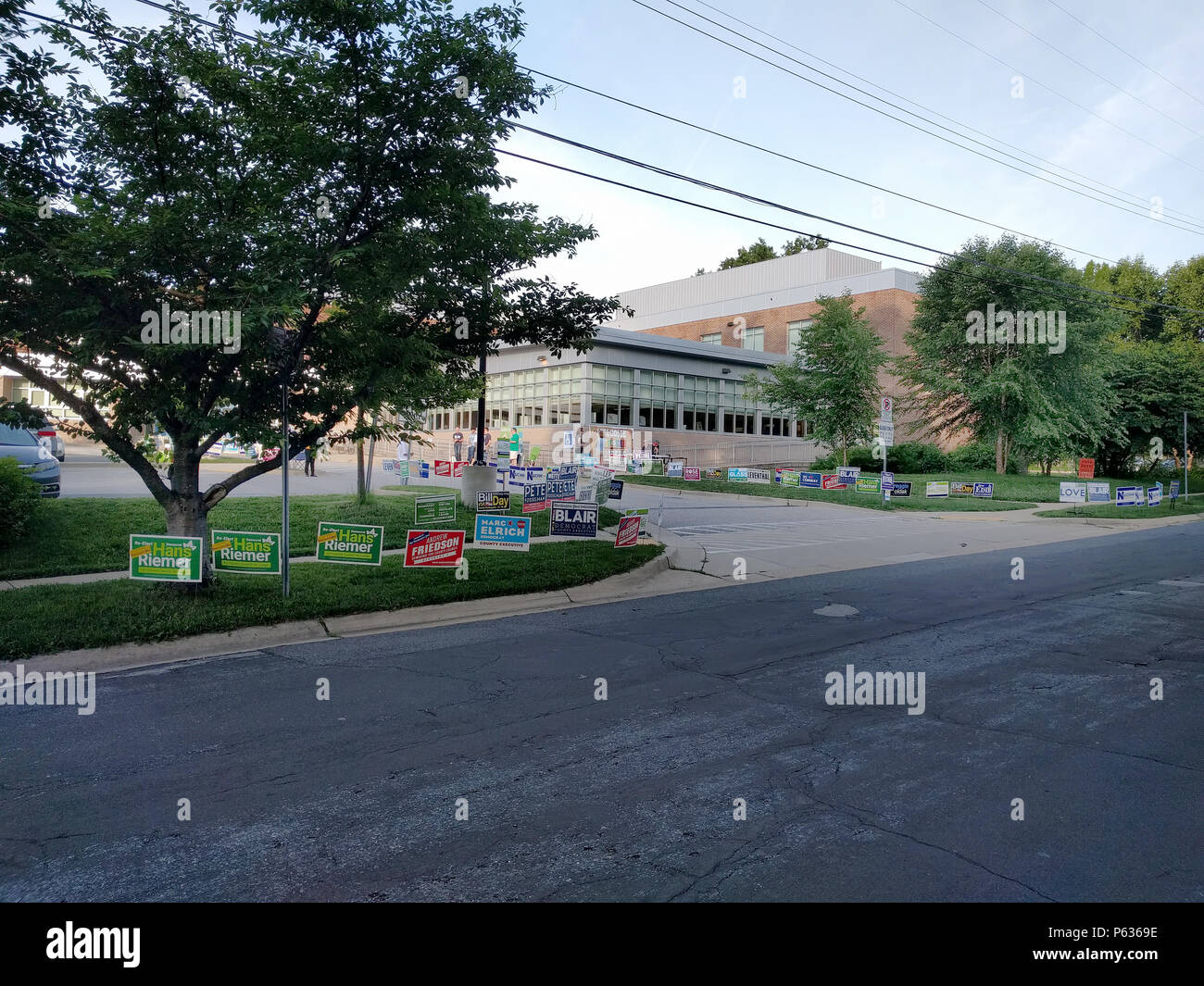 Erster Wahltag in North Bethesda, Maryland, USA Stockfoto