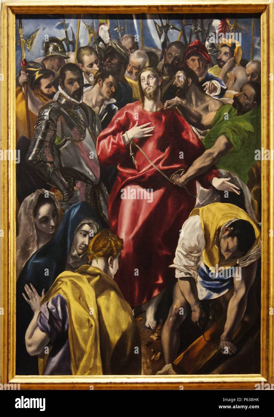 Cuadro El Expolio Autor Domenikos Theothokopoulos El Greco Oleo Sobre Lienzo Hacia 1580 NÂº Inv 1306 Museo De Santa Cruz Stockfotografie Alamy