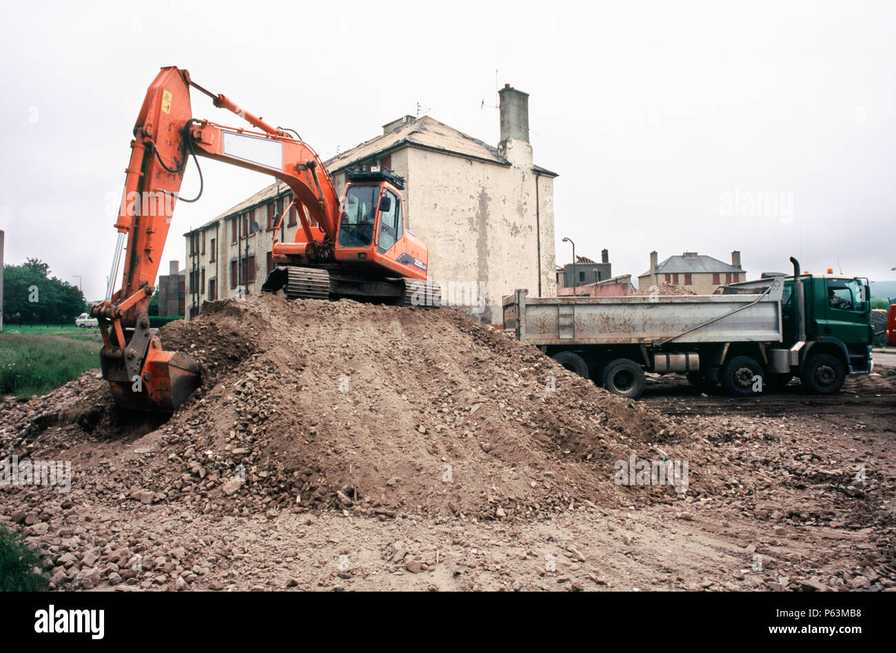 Craigmillar Entwicklung, Craigmillar regeneration Edinburgh Stockfoto