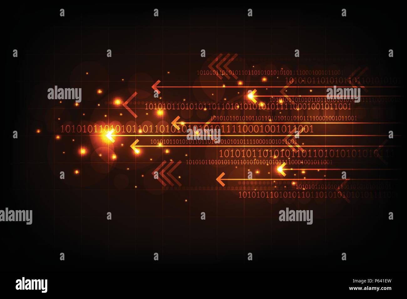 Der digitale Workflow ist die Weiterleitung wichtiger Informationen. Stock Vektor