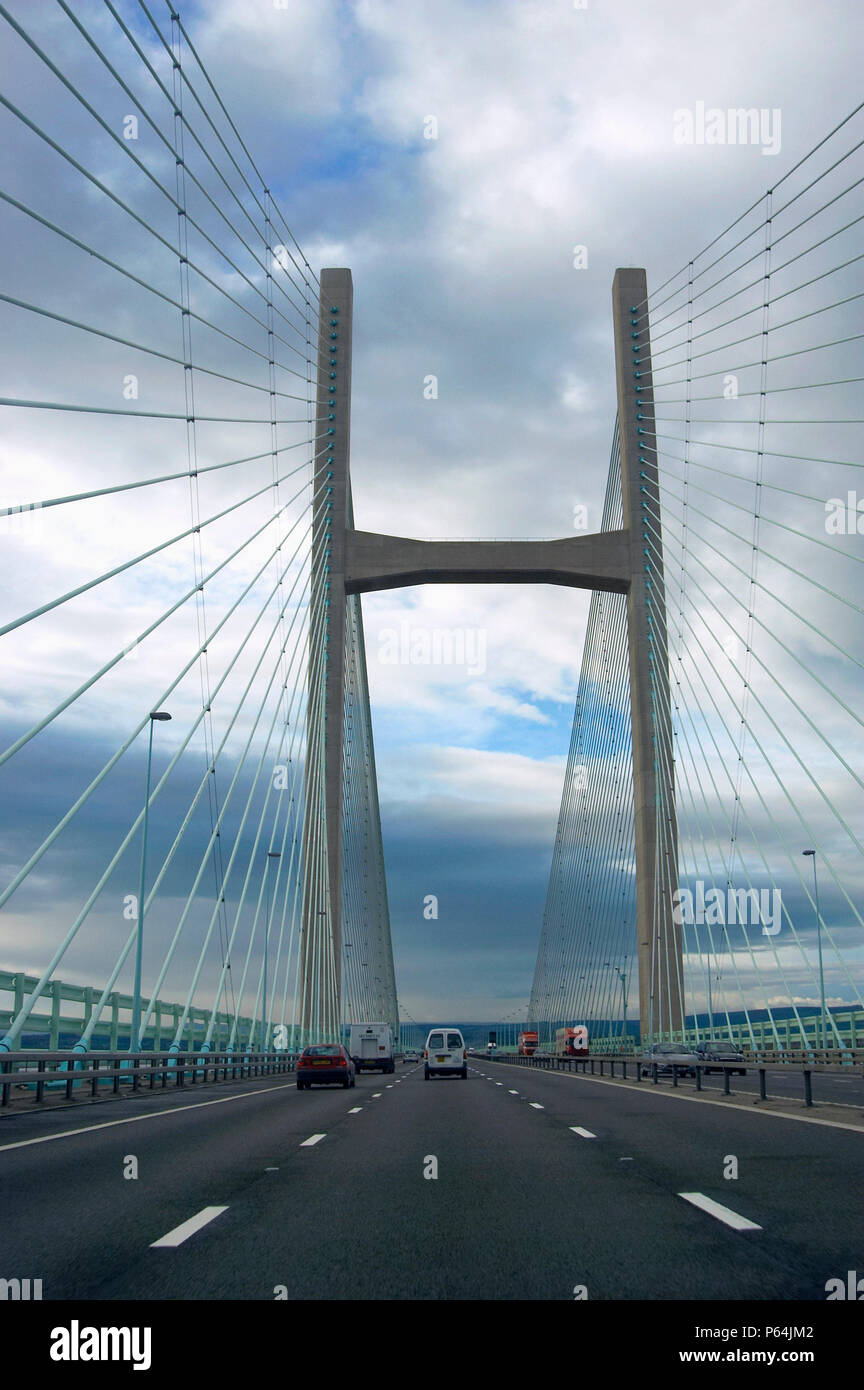 Severn Bridge Crossing Stockfoto