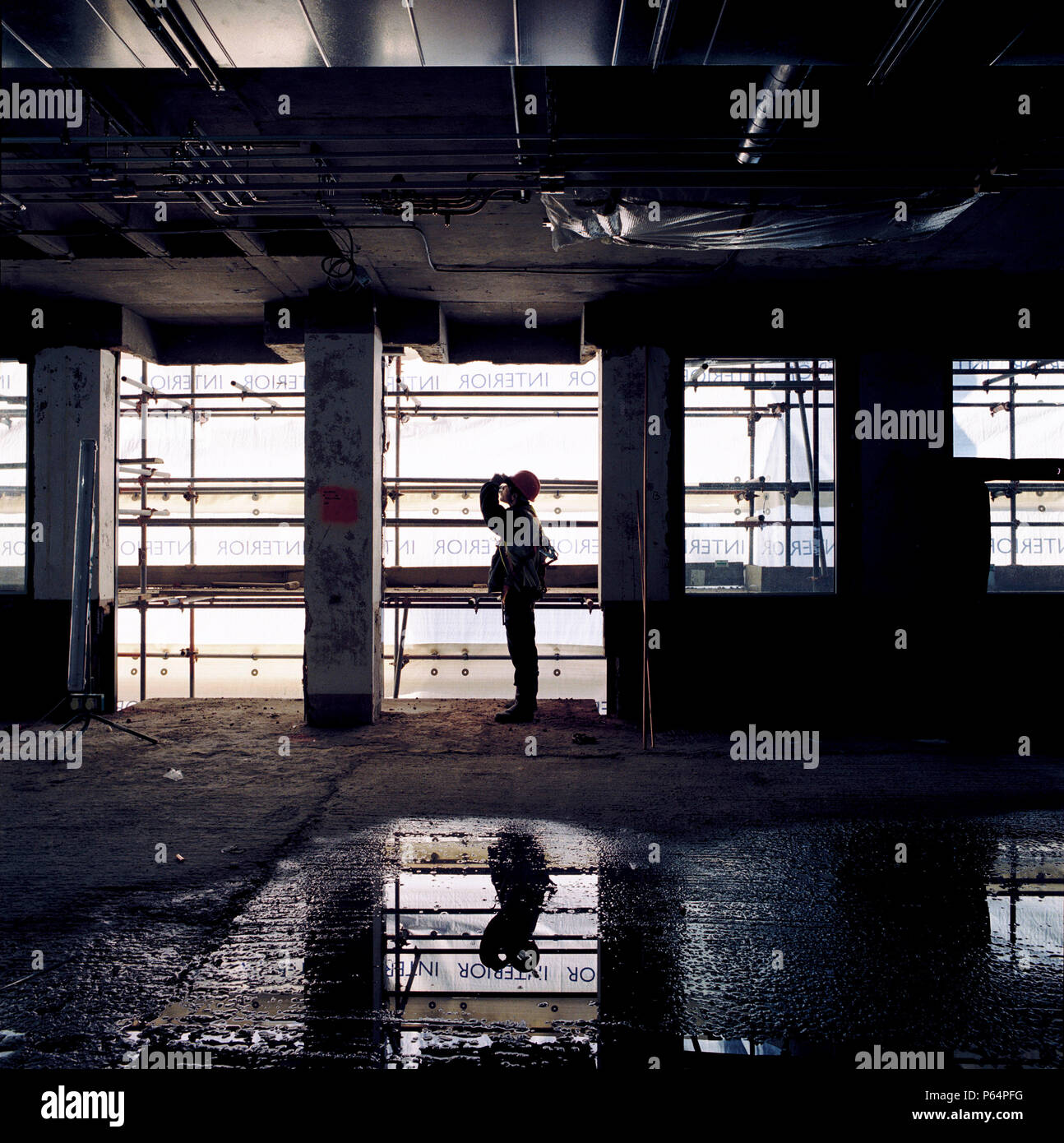 Abriss eines Bürogebäudes in London Stockfoto