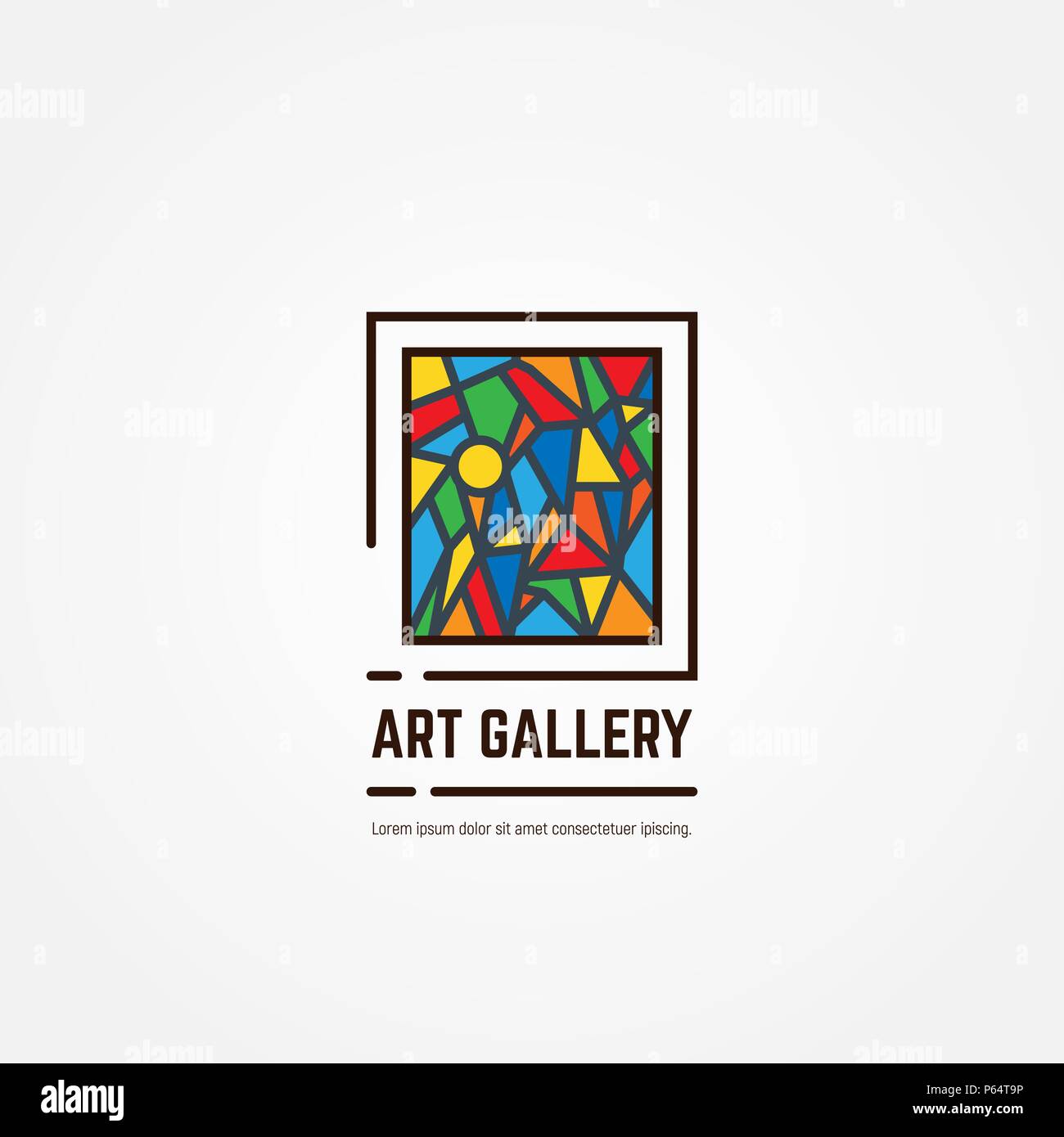 Art gallery Emblem Stock Vektor