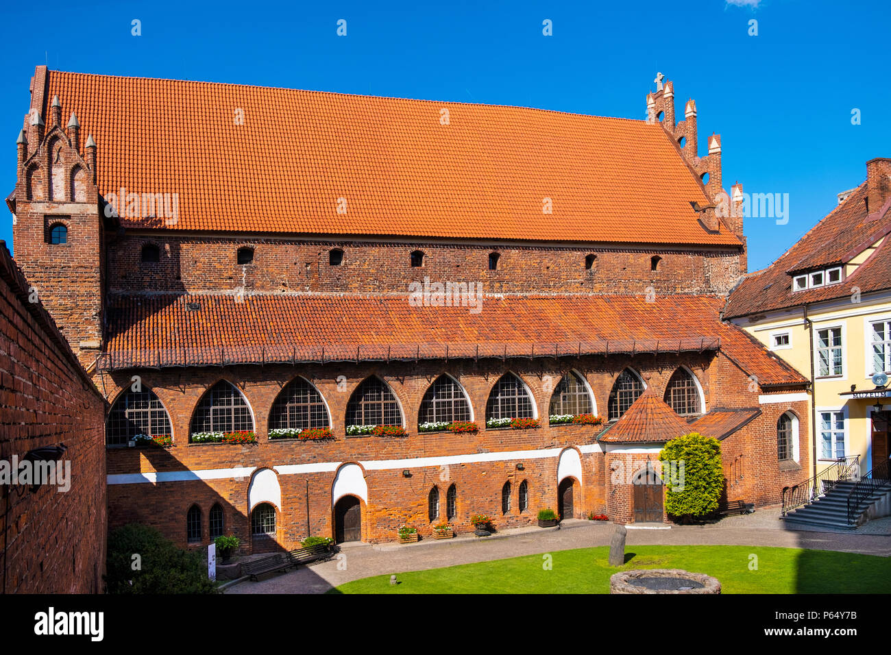 , Woiwodschaft Olsztyn/Polen 2018/06/16 Main Wing und Innenhof des
