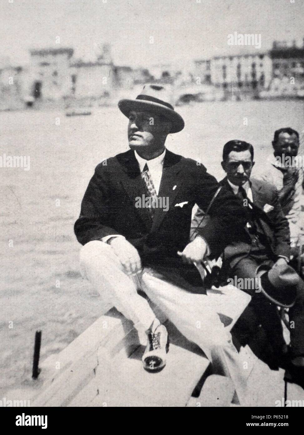 Mussolini in Venedig Stockfoto