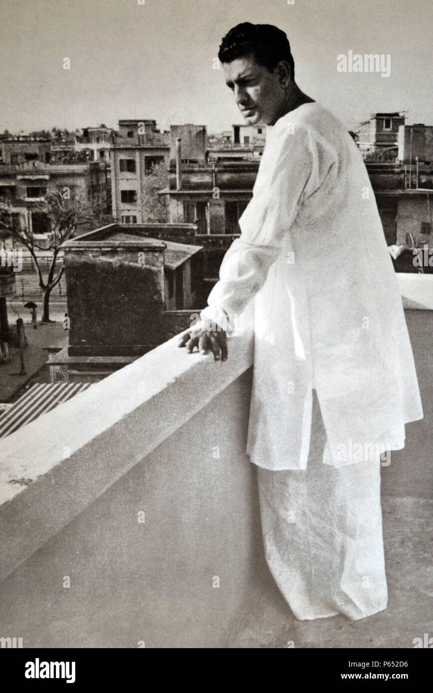 Satyajit Ray (2. Mai 1921 – 23. April 1992) indische Filmemacher, gilt als eines der größten Auteurs des Weltkinos. Stockfoto