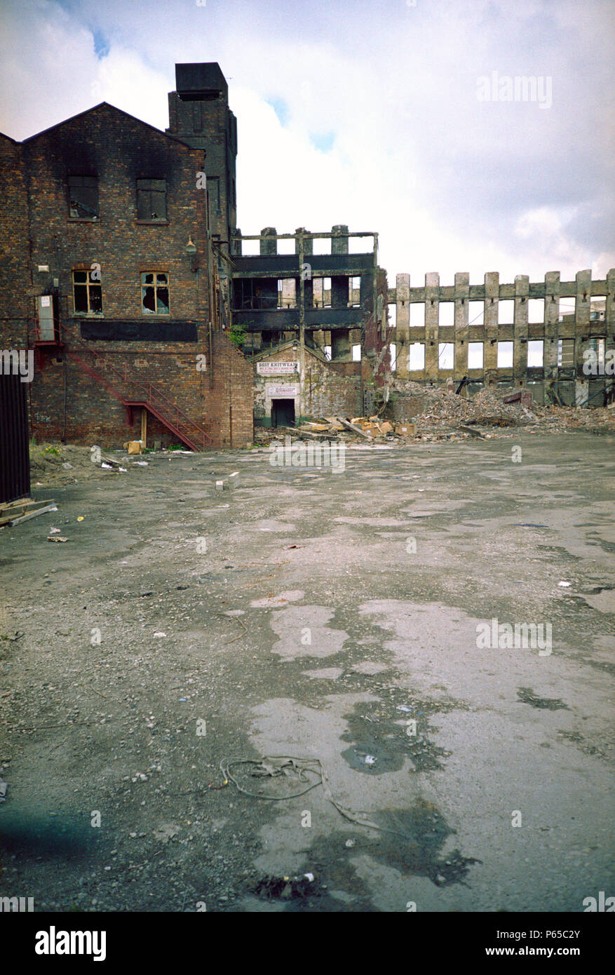 Verfallene Viktorianische industrial Warehouse Stockfoto