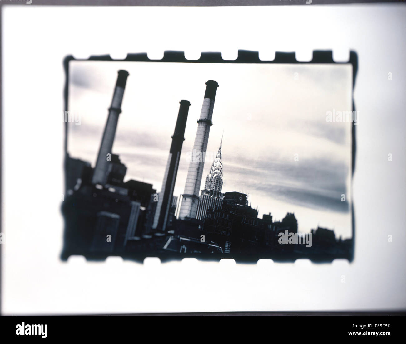 Industrielle Landschaft. Stockfoto