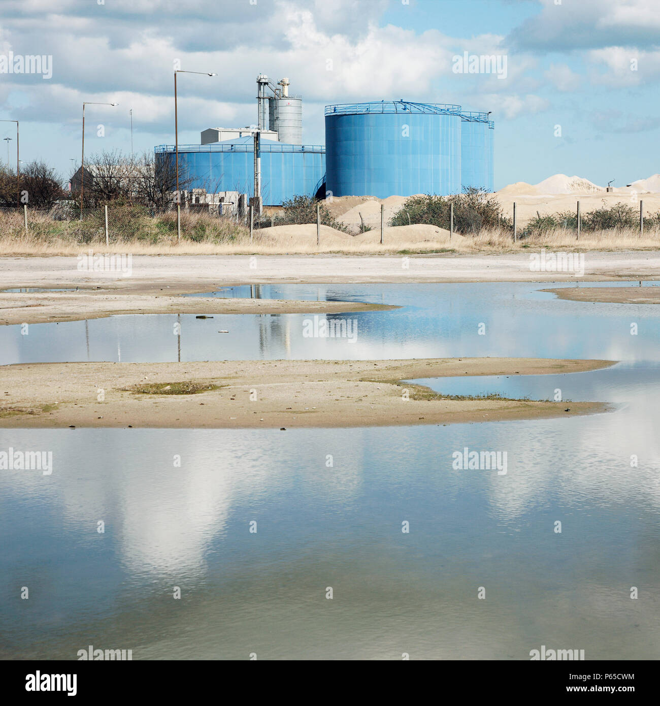 Industriebrachen, Ringsend, Dublin, Irland, 2008 Stockfoto