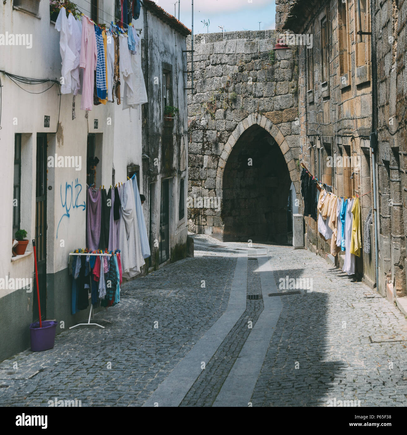 Guarda, Portugal alten jüdischen Viertel, der Judiaria Stockfoto