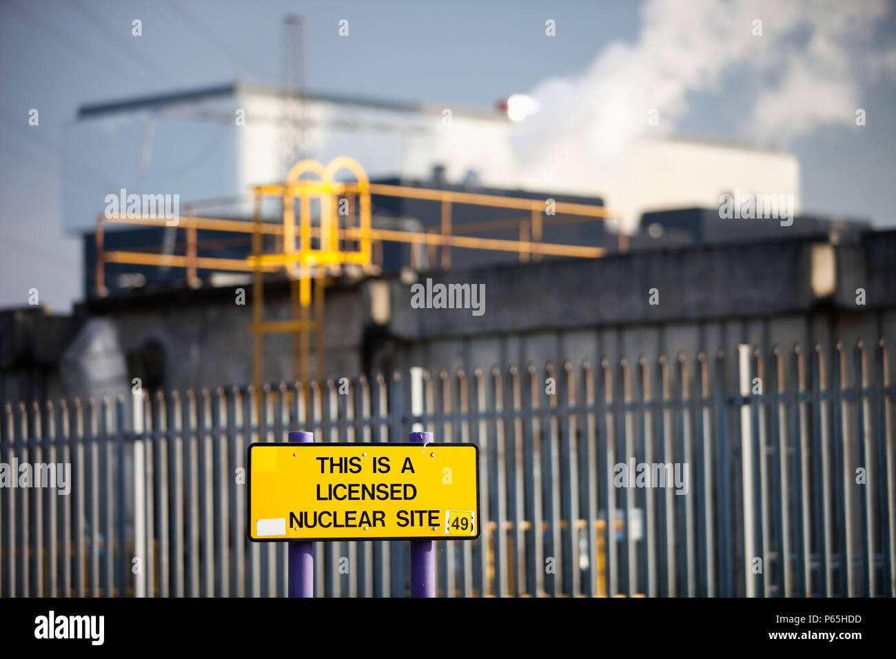 Heysham Kernkraftwerk in Lancashire, UK. Die Kernenergie wird von vielen ehemaligen Gegner als eine der Möglichkeiten, können wir immer noch ele produzieren gesehen Stockfoto