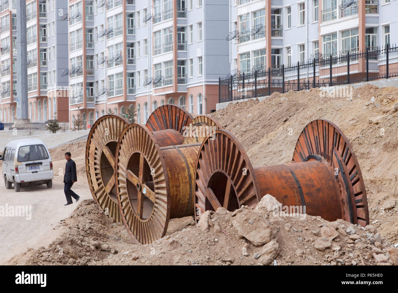 2008 China offiziell wurde der weltweit größte Emittent von C02 (Treibhausgase), hauptsächlich durch die steigende Nachfrage nach Energie, die die meisten der Stockfoto