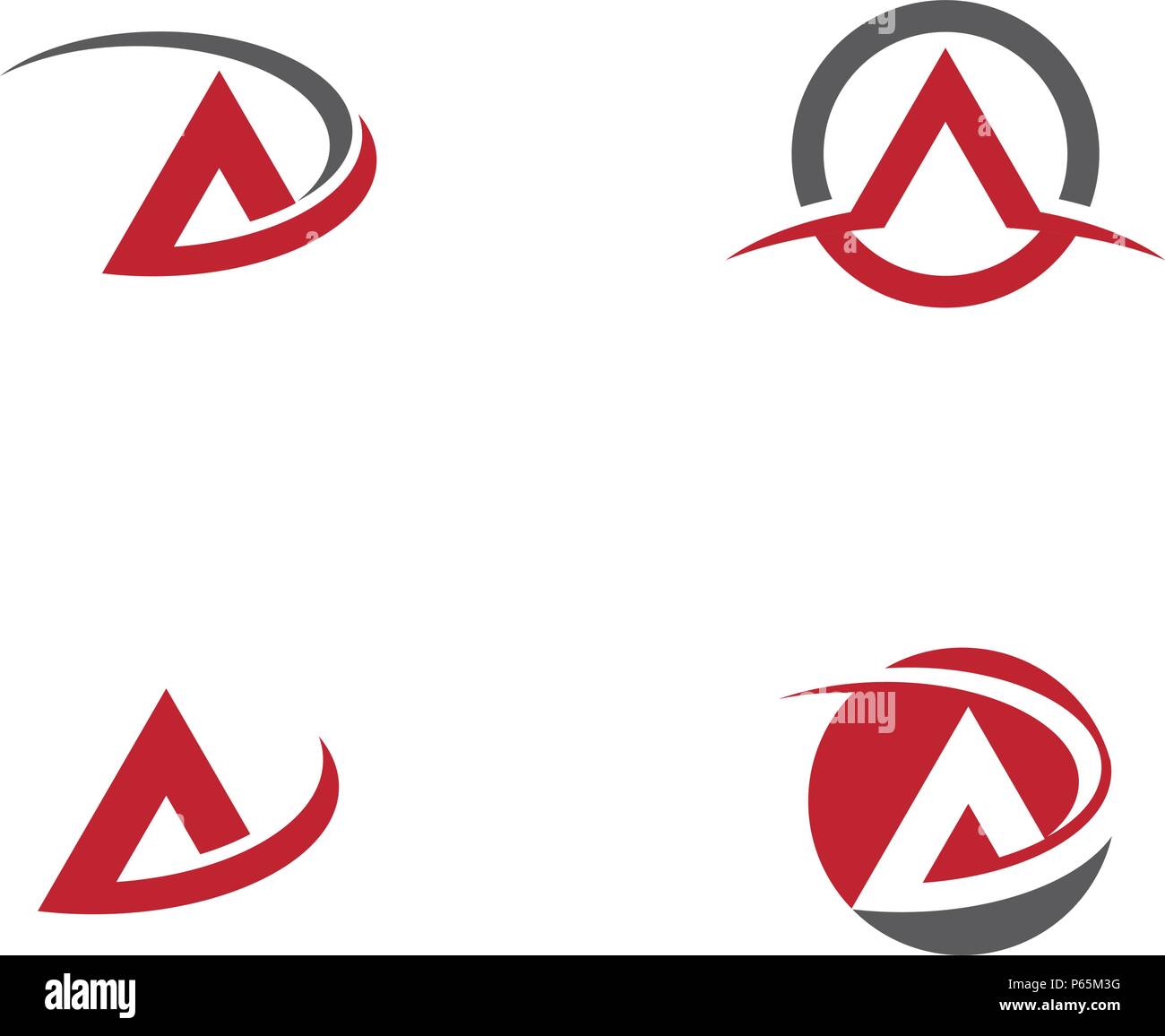Einen Brief Logo Vorlage Vektor icon Abbildung design Stock Vektor
