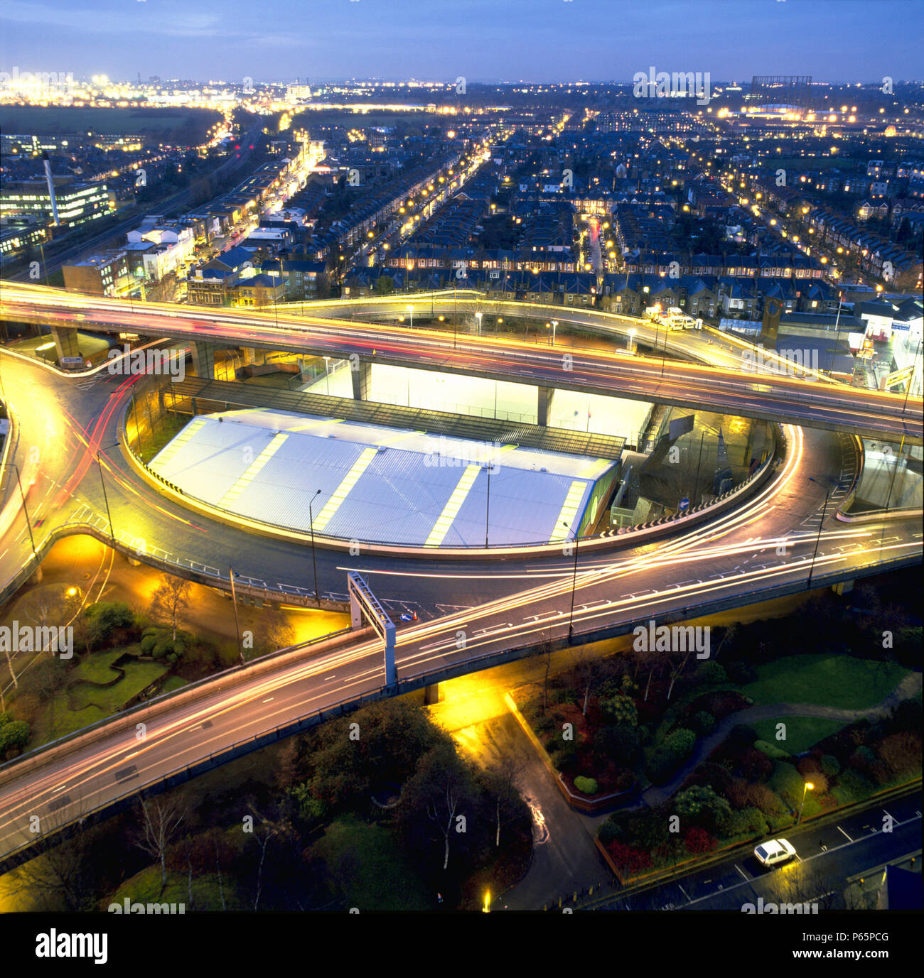 40 Westway, London, Vereinigtes Königreich. Stockfoto