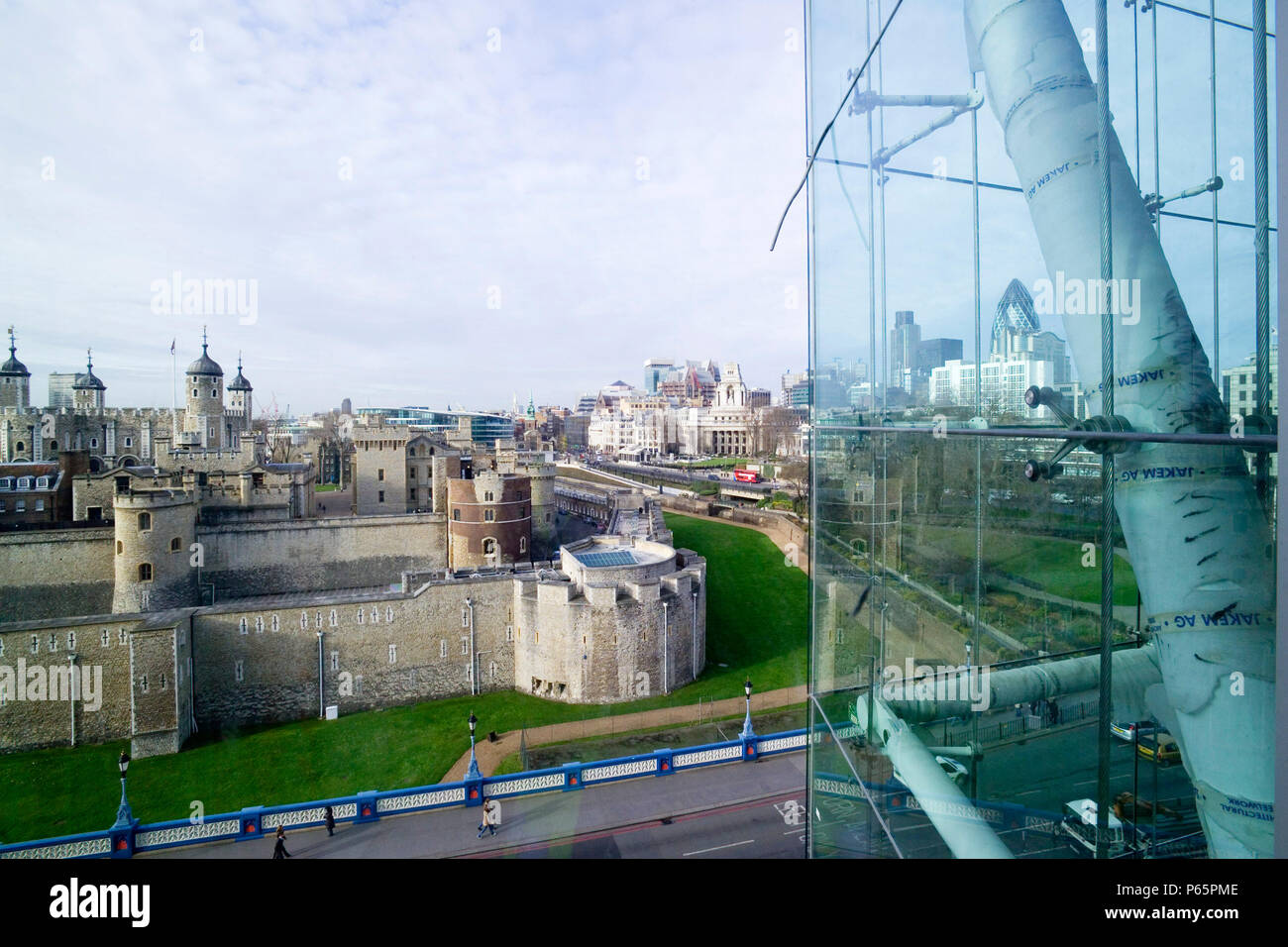 K2, St. Katherine's, London, der Tower von London & Stadt London, UK. Richard Rogers Partnership. Stockfoto