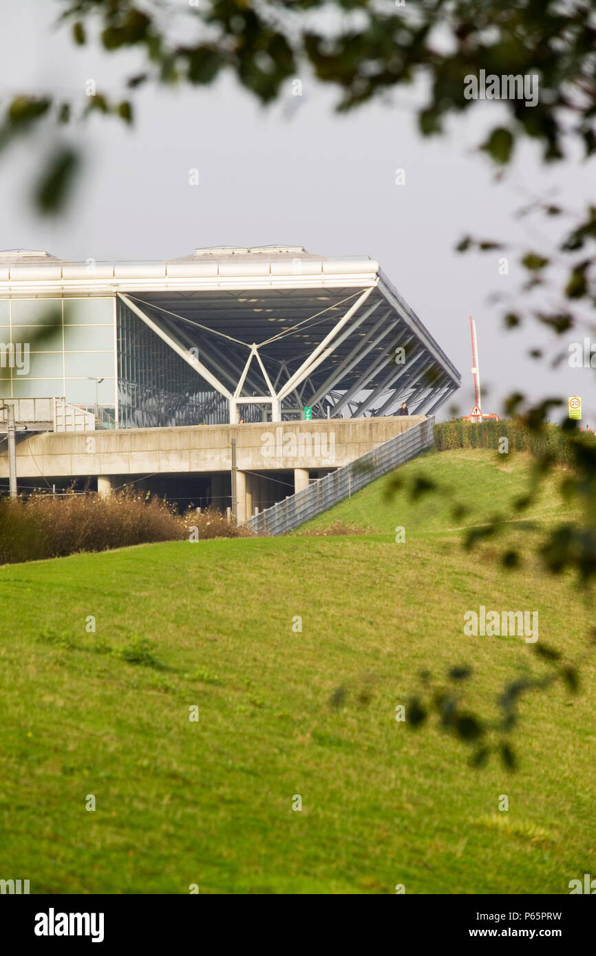 Stansted Airport, Essex, UK. Architekt, Foster und Partner Stockfoto