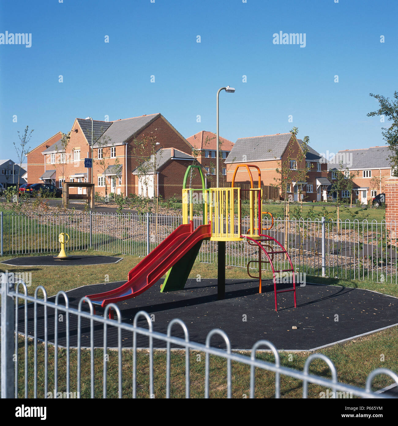 Spielplatz ist oft im Gehäuse enthaltenen Projekte. Andover, Wiltshire. Stockfoto