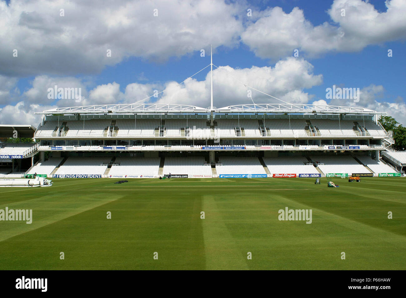 Lords Cricket Ground. London, Vereinigtes Königreich. Stockfoto